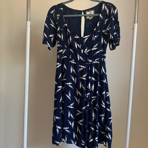 Maeve (Anthropologie) sz 2 Blue and White Dress - Picture 2 of 8